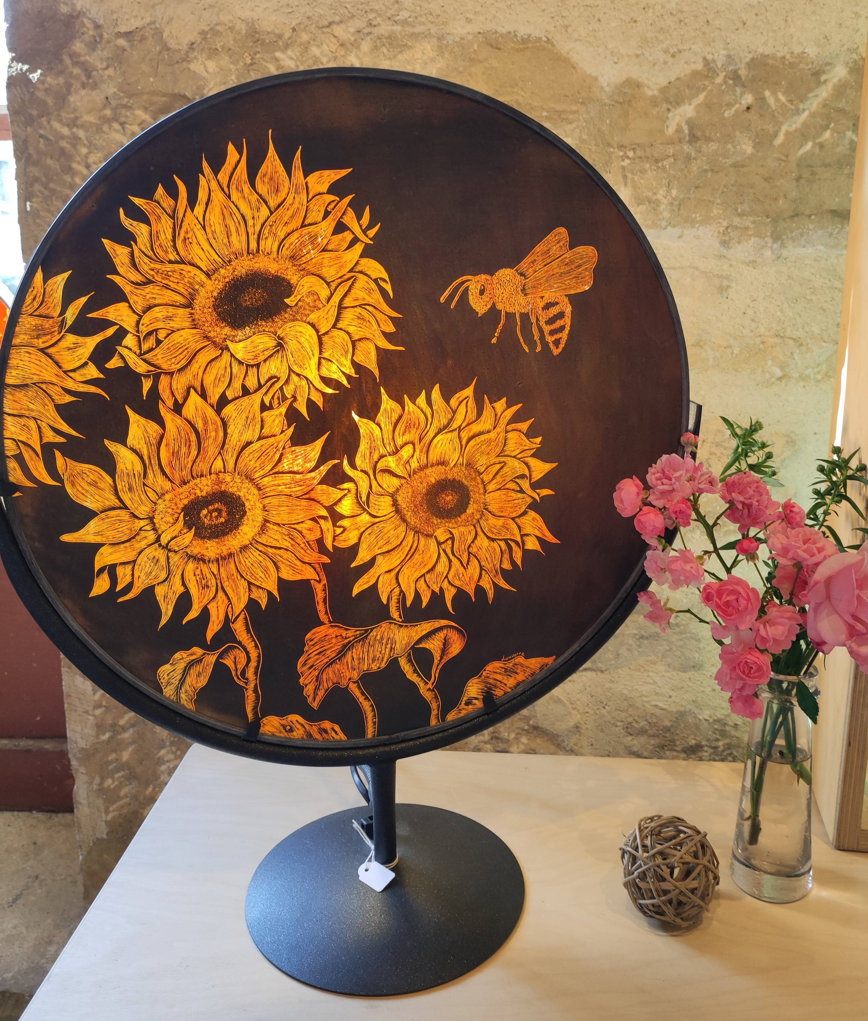 lampe grisaille
