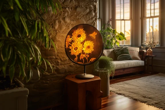 lampe grisaille
